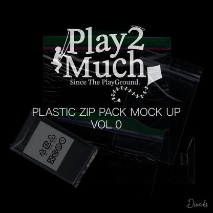 Plastic Zip Pack Mock Up VOL 0